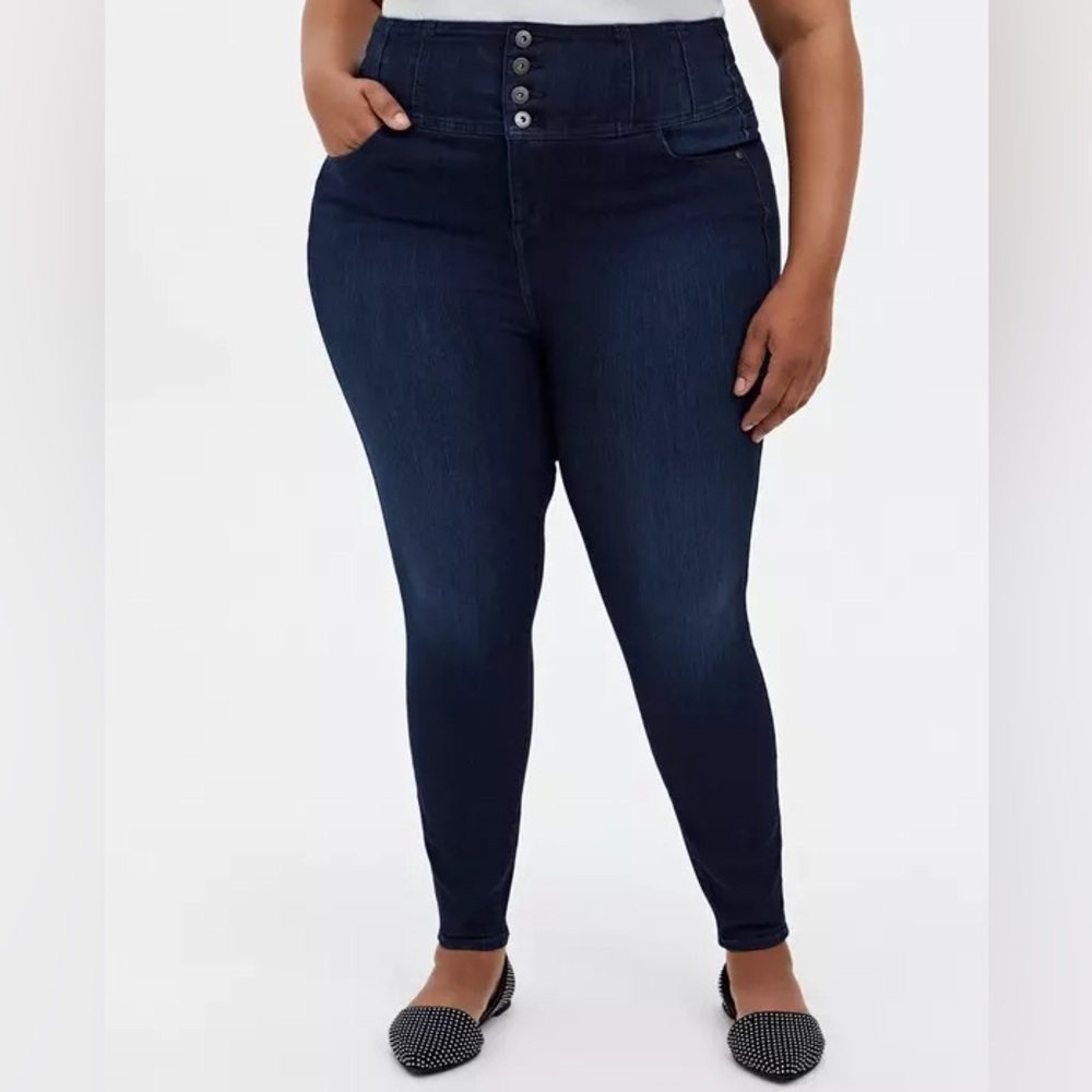 Torrid Corset Skinny Premium Stretch High-Rise Jean, Size 18